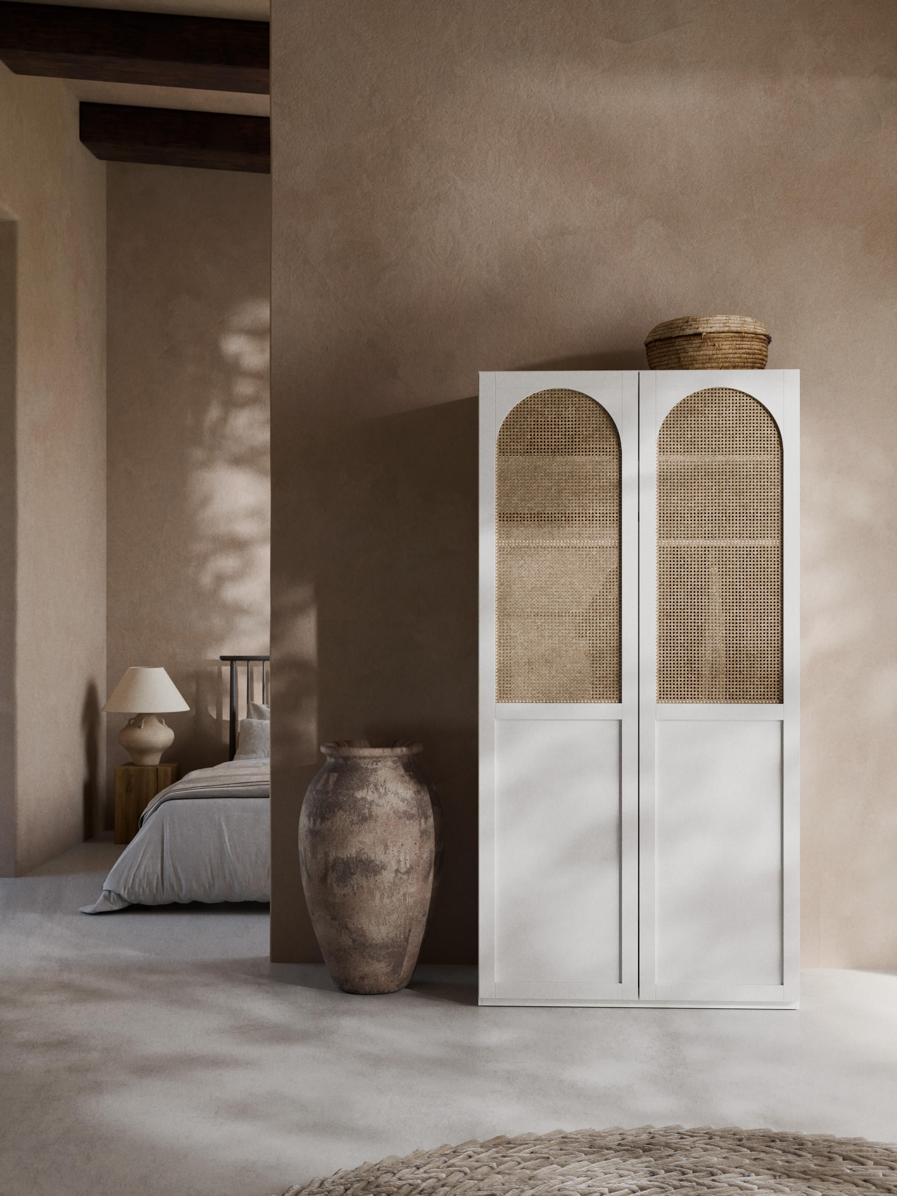 Modularer Drehtürenschrank Jeanne, 100 cm Breite, in verschiedenen Größen