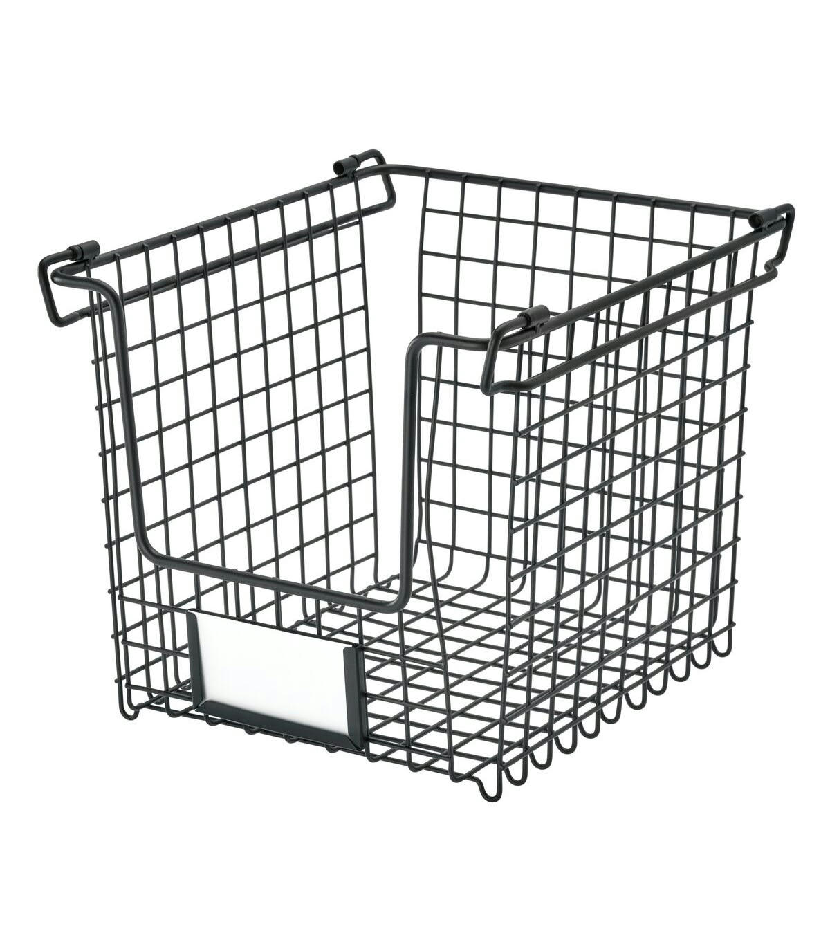 - Panier filaire acier mat - 25 x 21 x H20cm