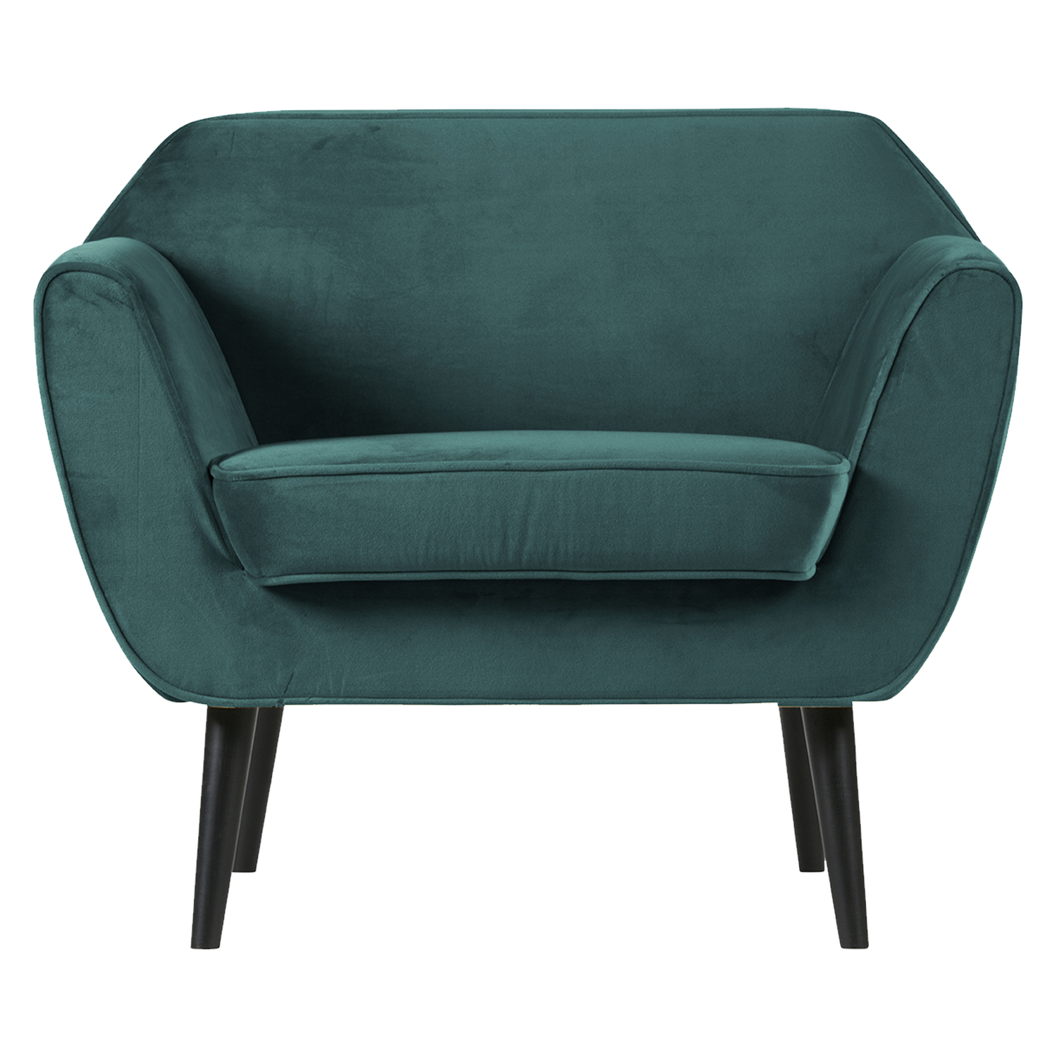 WOOOD fauteuil Rocco - Velvet - Teal - 75x92x81
