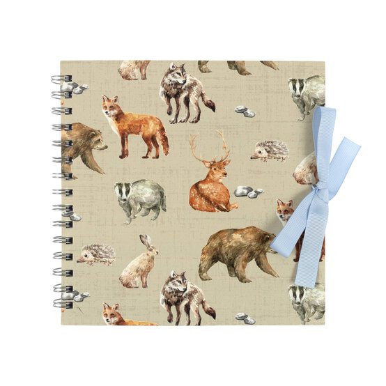 Spiral Bound Countryside Animals Scrapbook 8 x 8 Inches
