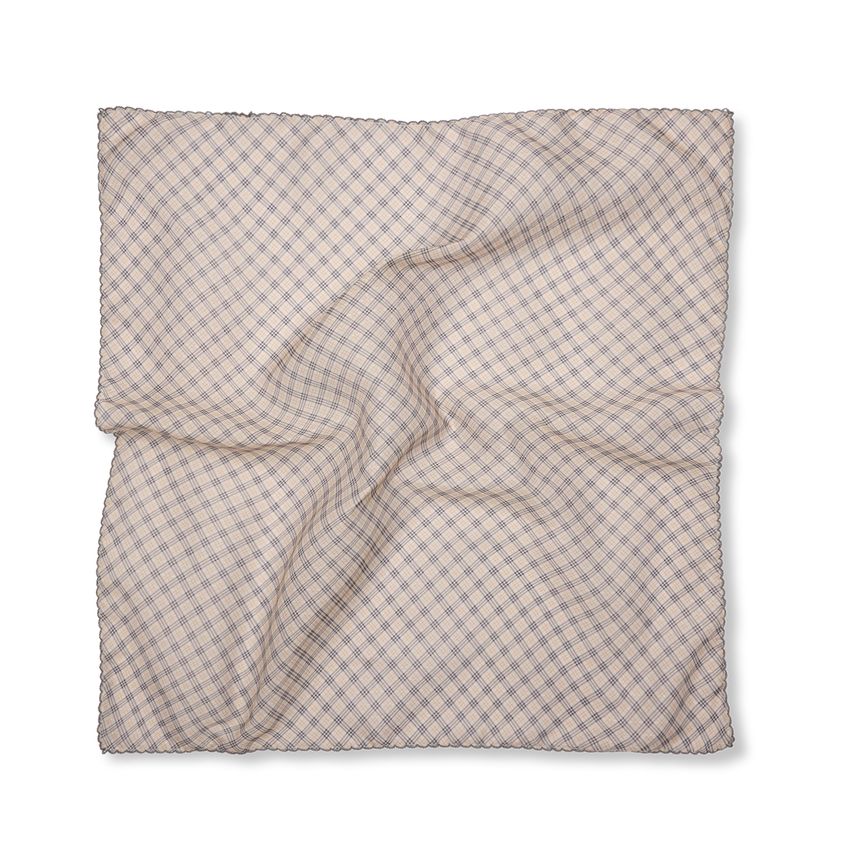 Manfield Beige geruit sjaaltje