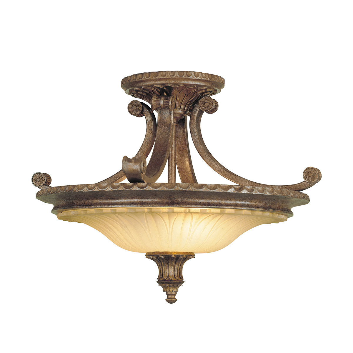 Lampa sufitowa brytyjski brąz Stirling Castle 2xE27x60W Feiss