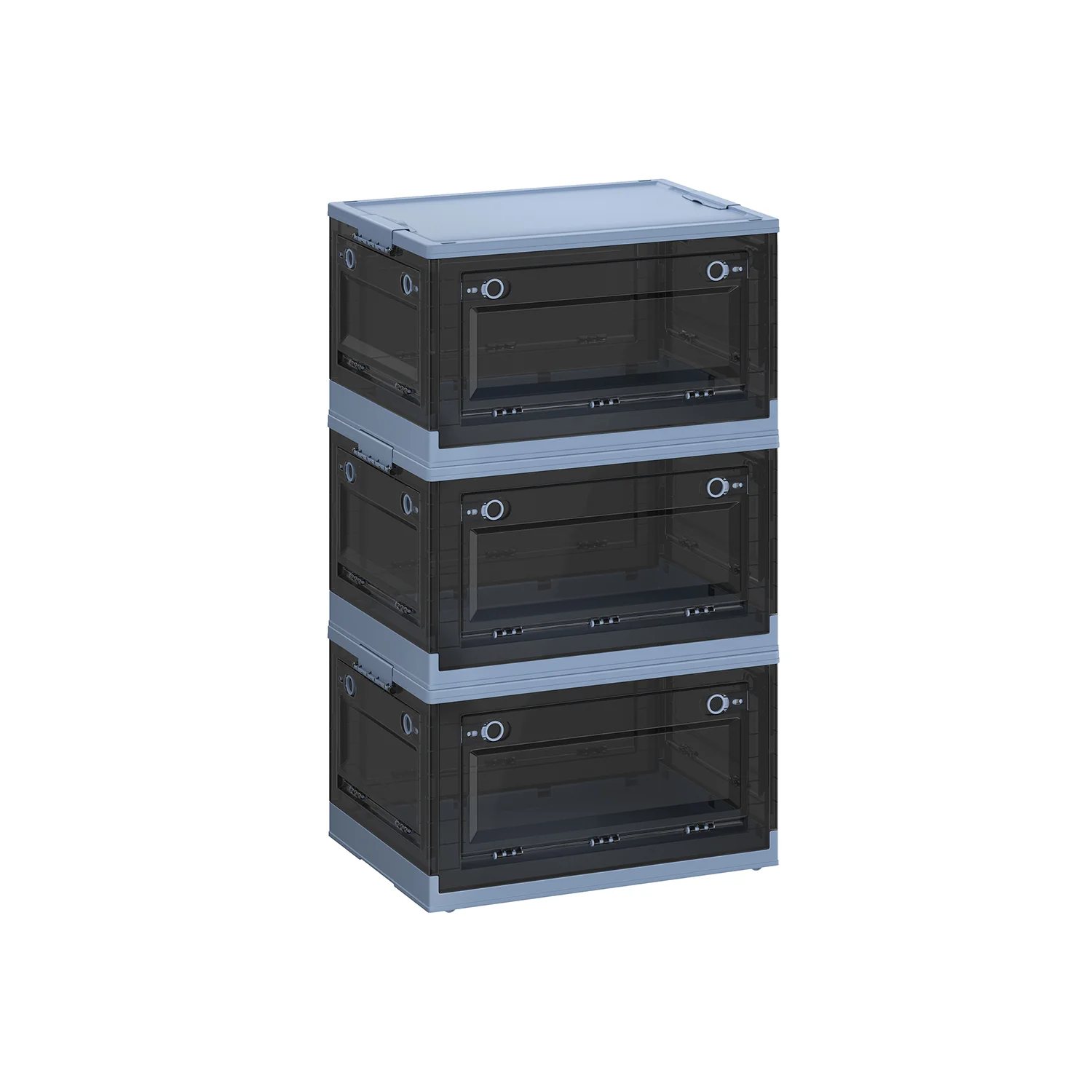 3 boîtes de rangement pliables