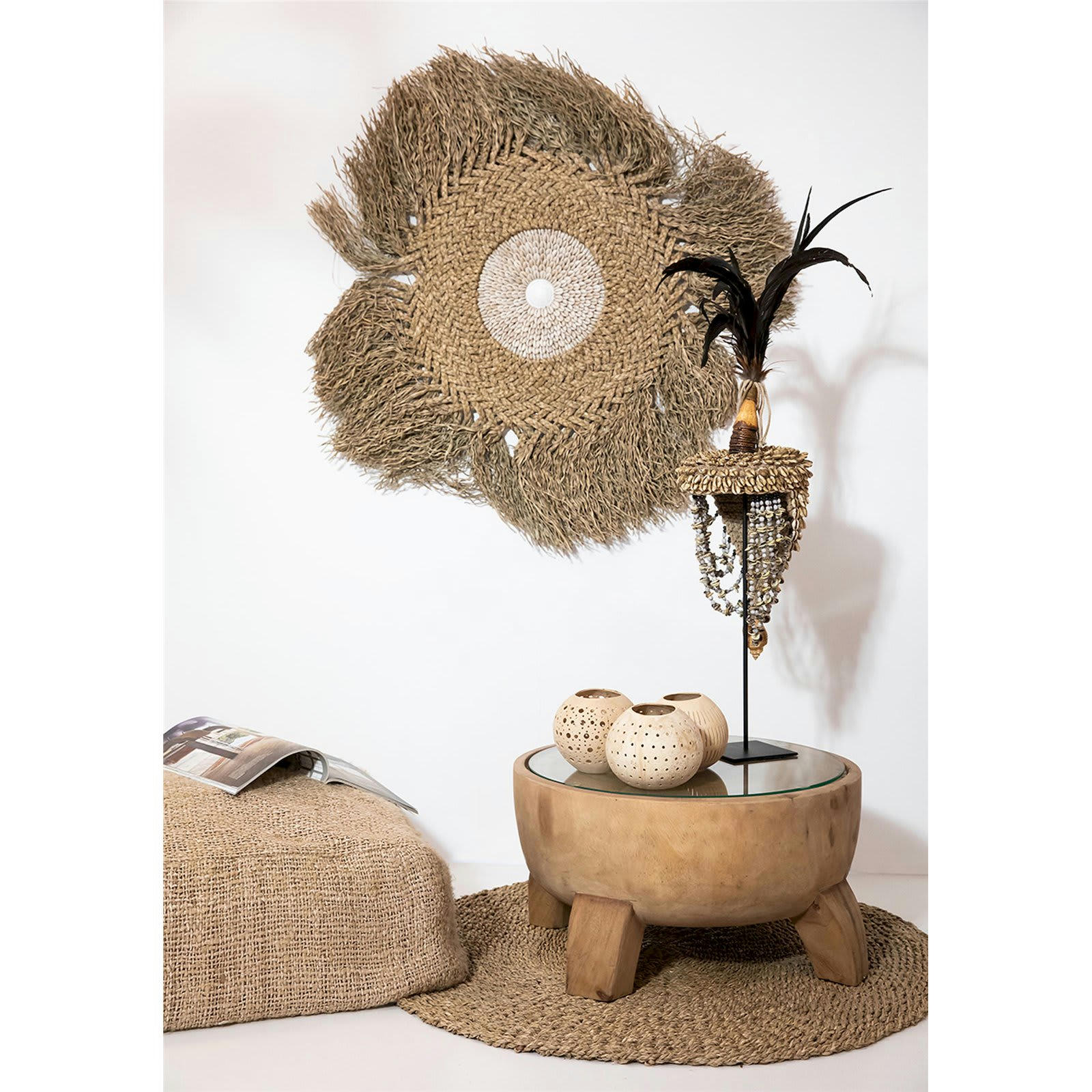 BALI BAZAR - Table d'appoint Bois Bois clair