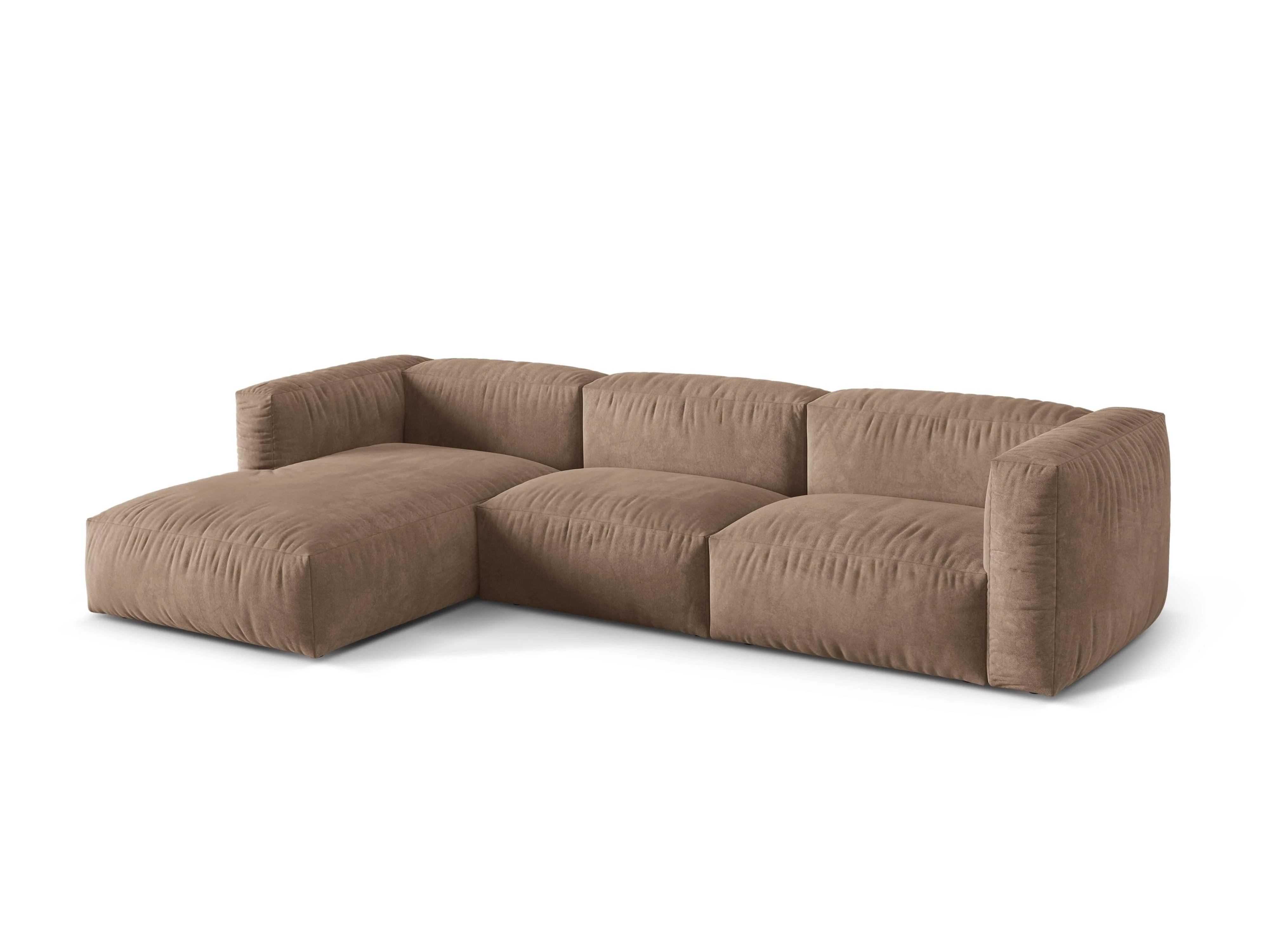 3-zits hoekbank Martina links velvet