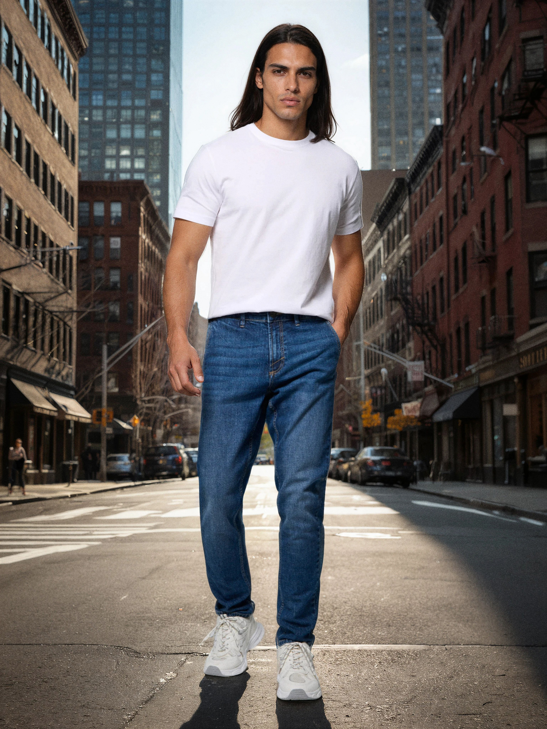 Jeansy chino slim fit