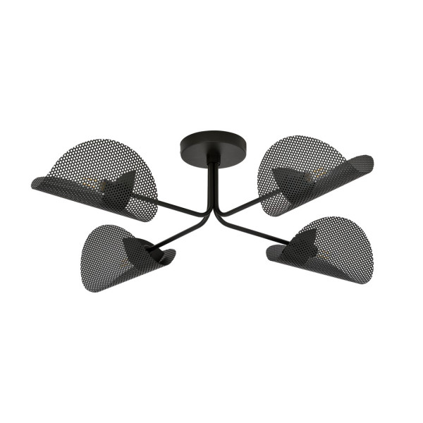 Lampa Sufitowa Gomez 4 Black Oprawa Oświetleniowa