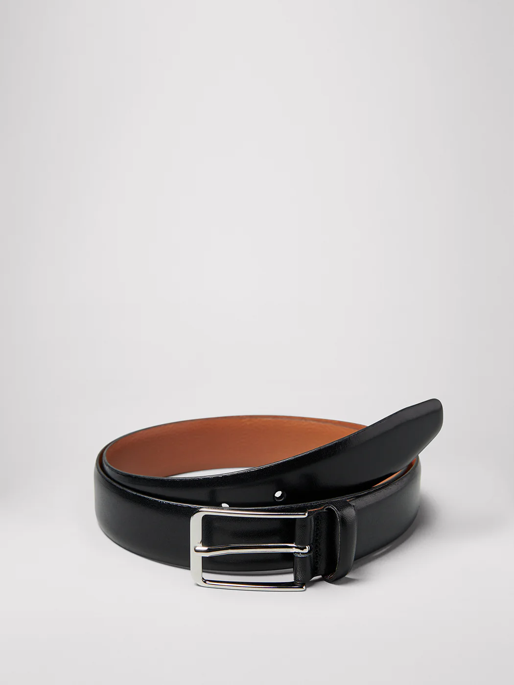 Ceinture fine en cuir lisse