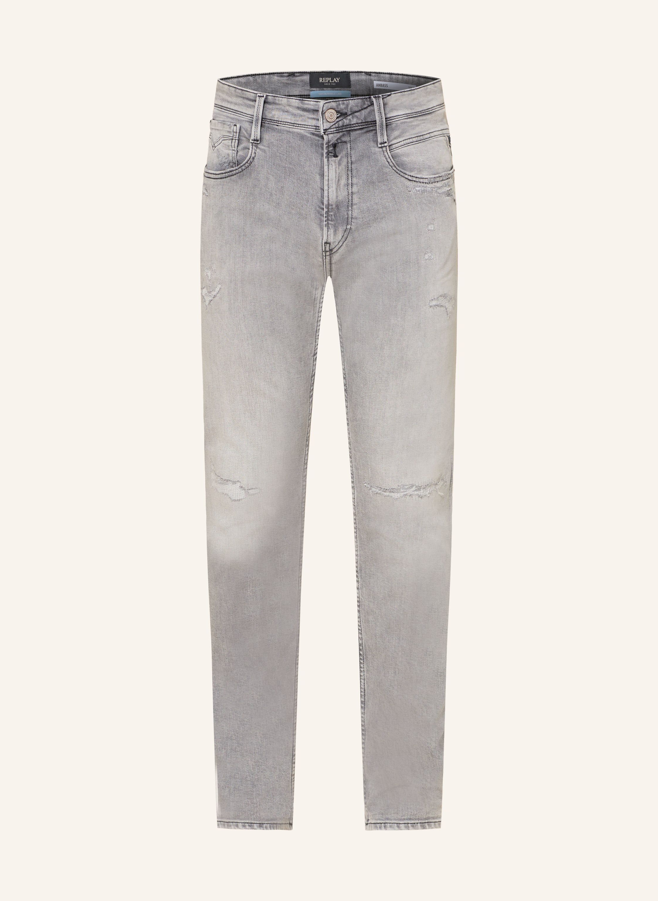 REPLAY Destroyed Jeans ANBASS Slim Fit
