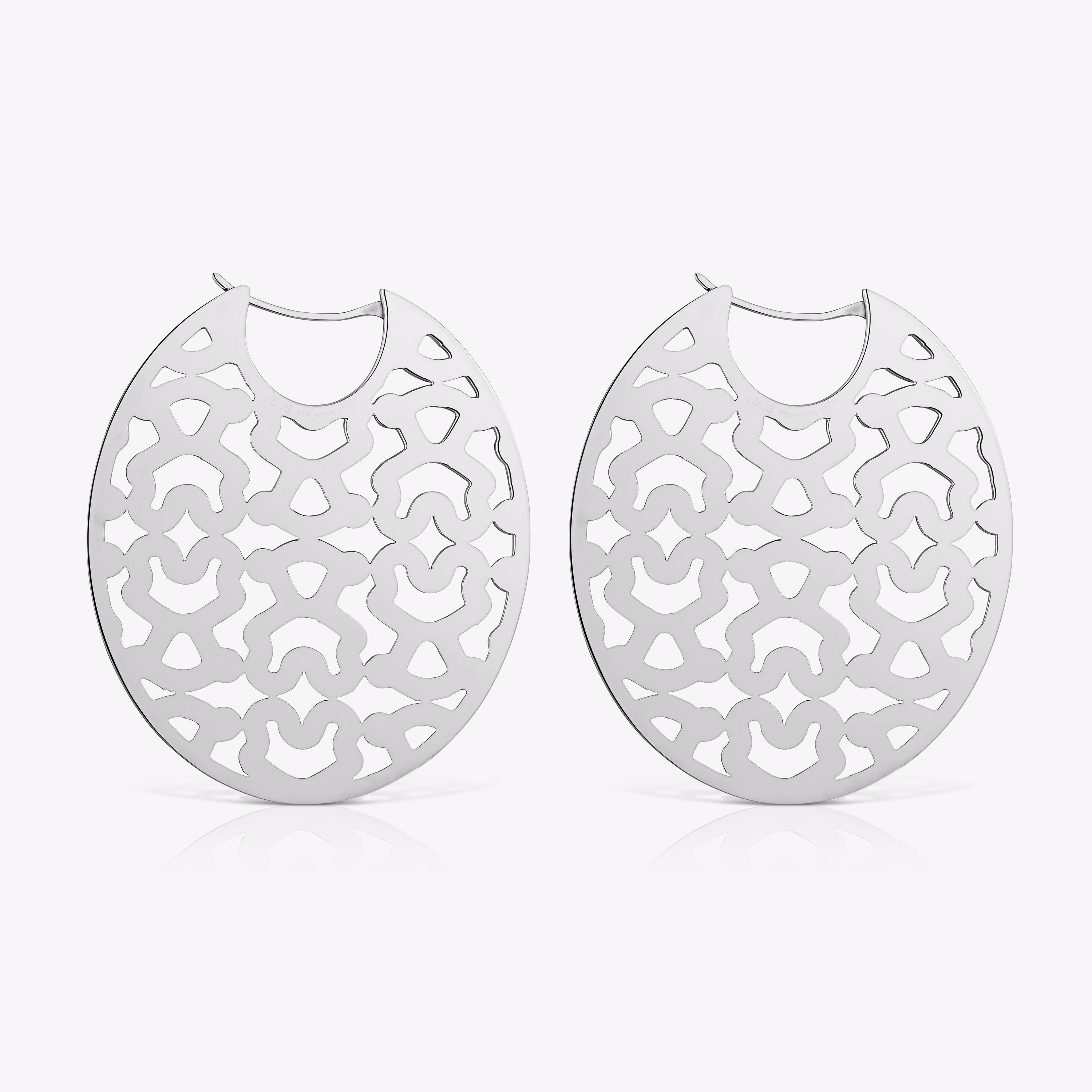 Pendientes de acero 40 mm Kaos