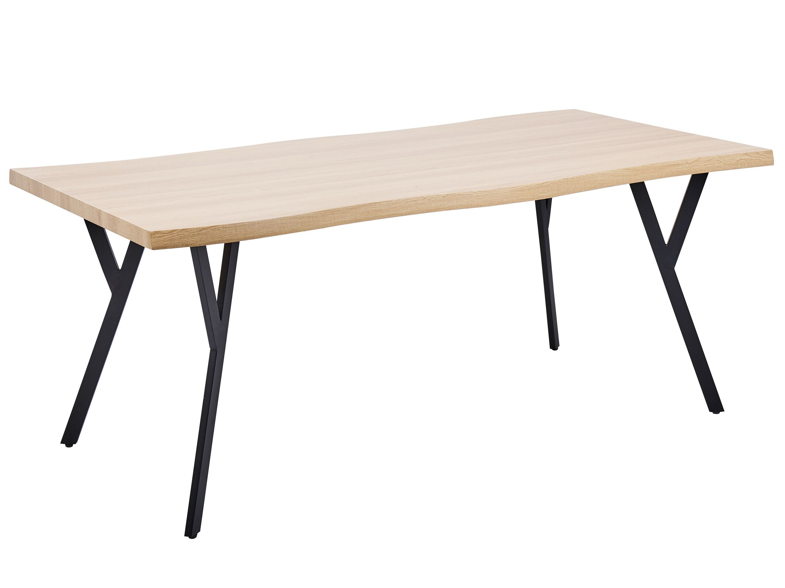 Stół do kuchni jadalni 180 x 90 cm MDF jasne drewno