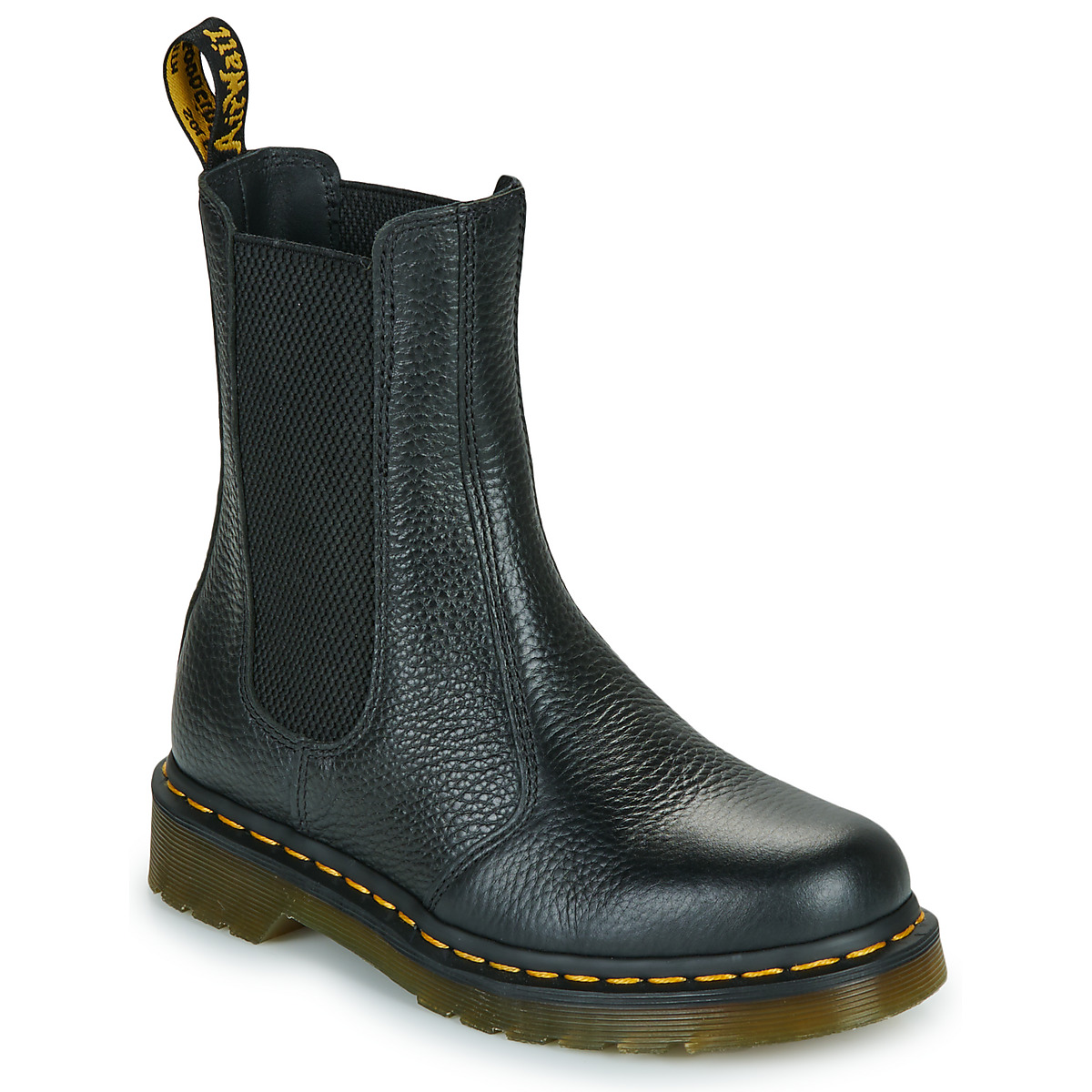 Dr. Martens - 2976 Hi Chelsea Boot Black Milled Nappa - Black