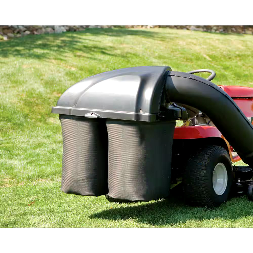 MTD Soft Twin-Bin Grass Bagger for Lawn Tractors 38-in, 6.5 Bushels
