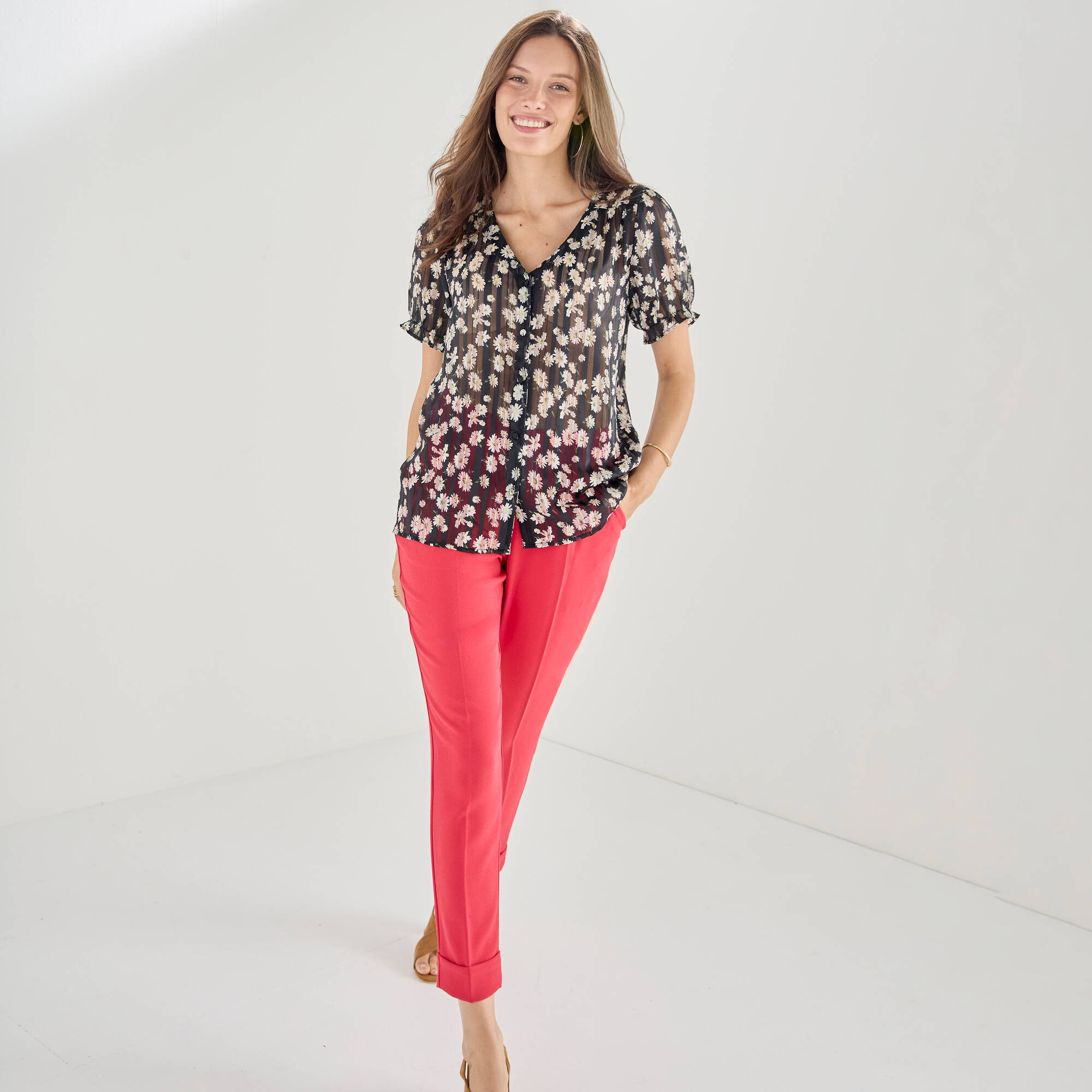 Pantalon 7/8ème fuselé fluide