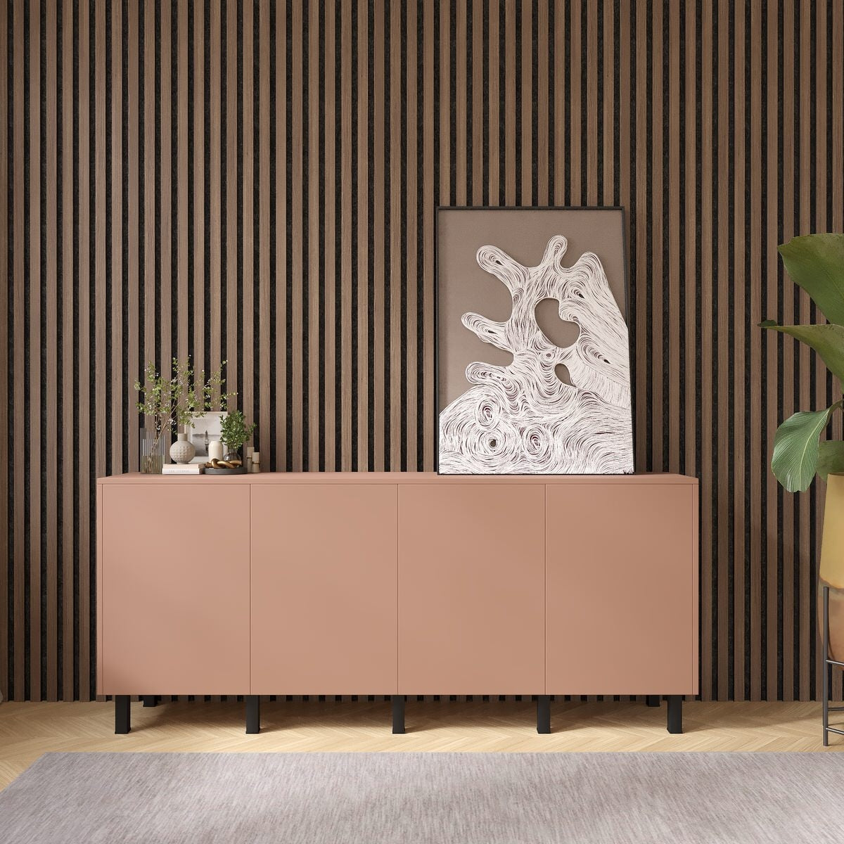 Artego Design Pastell Ayaya 203 cm Dressoir Abrikoos