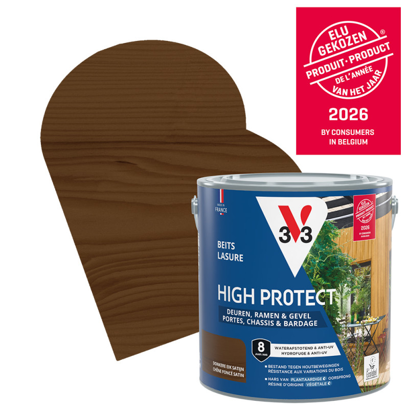 Lasure pour bois High Protect chêne foncé 2,5 L V33