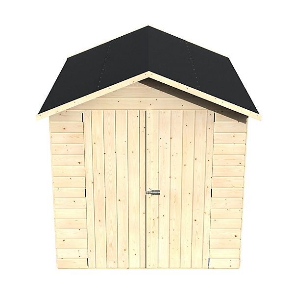 Abri de jardin Blooma Selwyn en bois coloris naturel ép.12 mm surface extérieure 4,87 m²