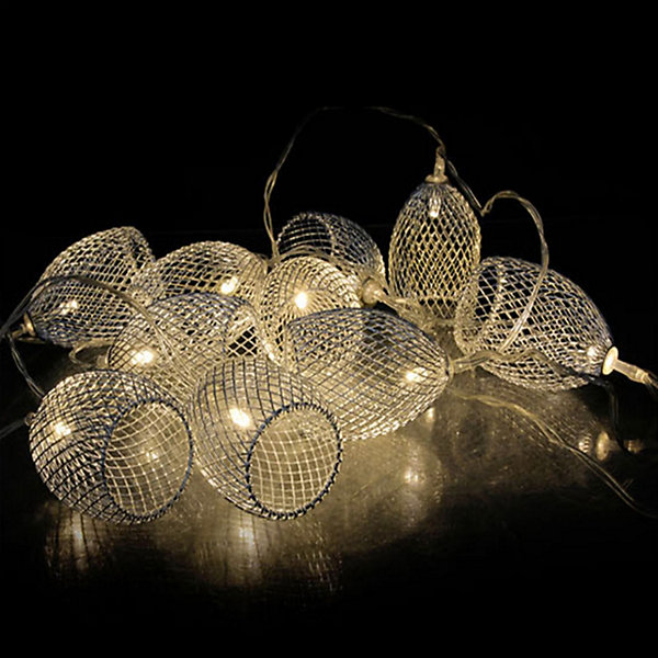 Guirlande lumineuse en métal 10 LED Cage - L. 175 cm