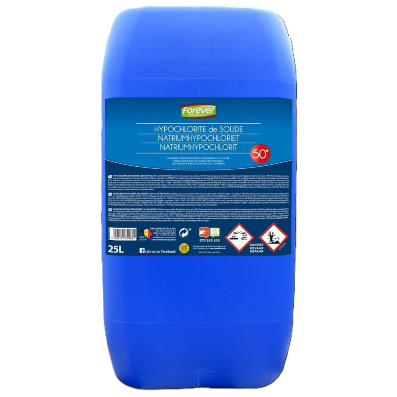 Hypochlorite de soude 50° 25 L FOREVER
