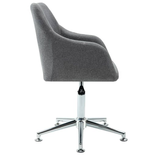 NNEVL Swivel Office Chair Light Grey Fabric