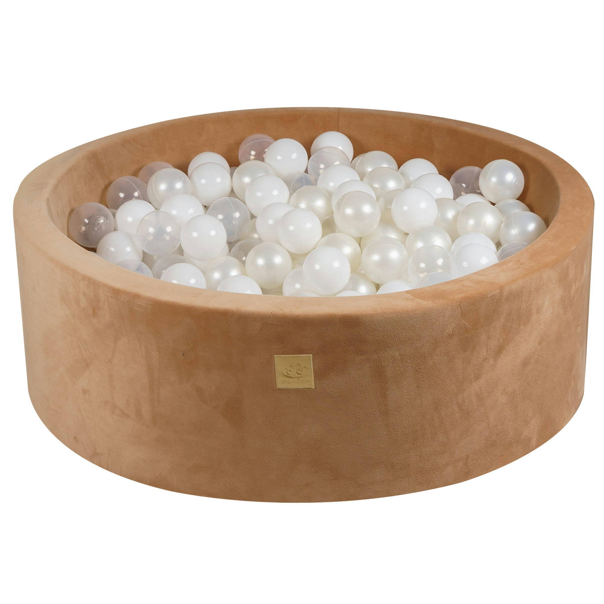 - Piscine sèche ronde Supersoft Velvet Caramel B: Blanc/Perle/Transparen
