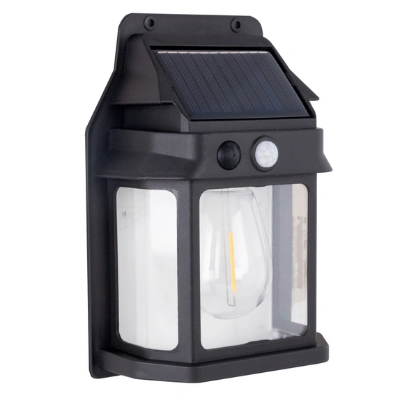 LED-Solarleuchte, BxHxT: 118 x 168 x 58 mm, Kunststoff, mit Dämmerungssensor