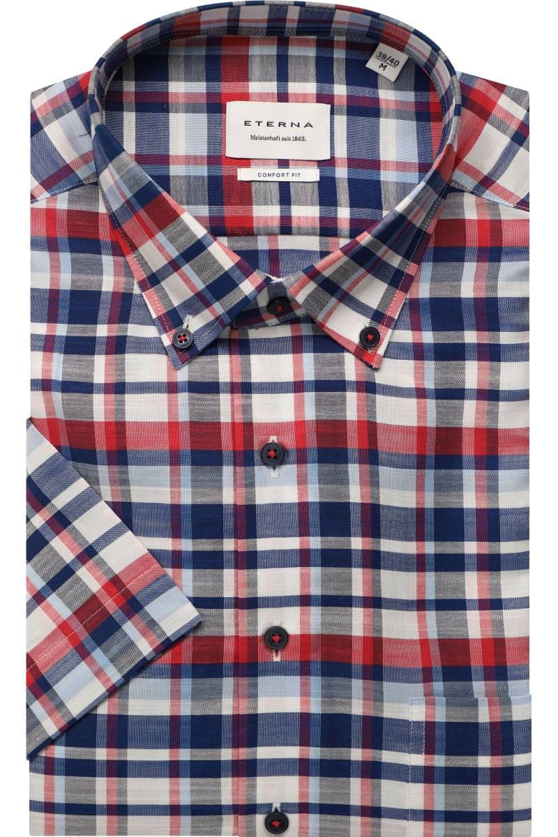 ETERNA Comfort Fit Tencel Hemd rosa, Kariert