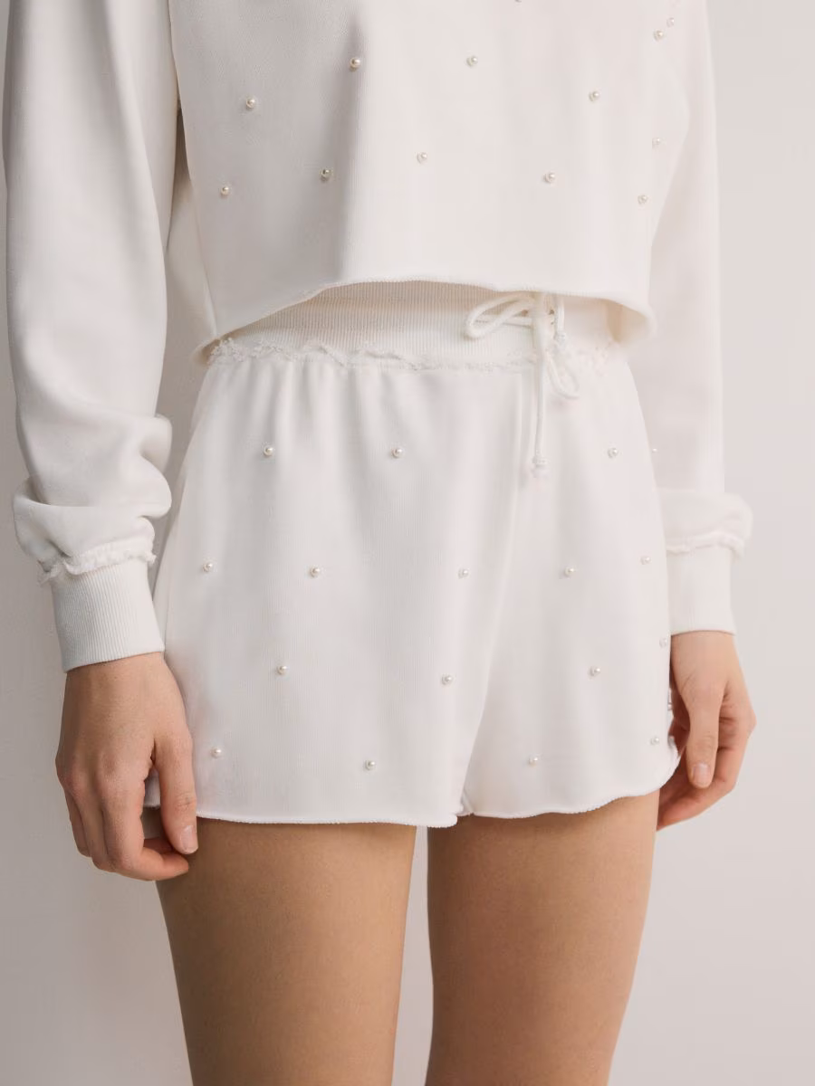 Jersey Shorts With Appliqu&Eacute;S