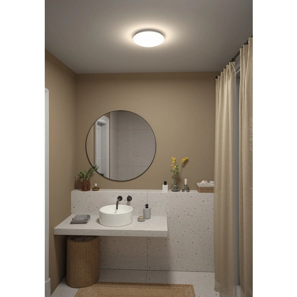 Wand-/Deckenleuchte, 16,5 W, Tunable White, IP44, Kunststoff