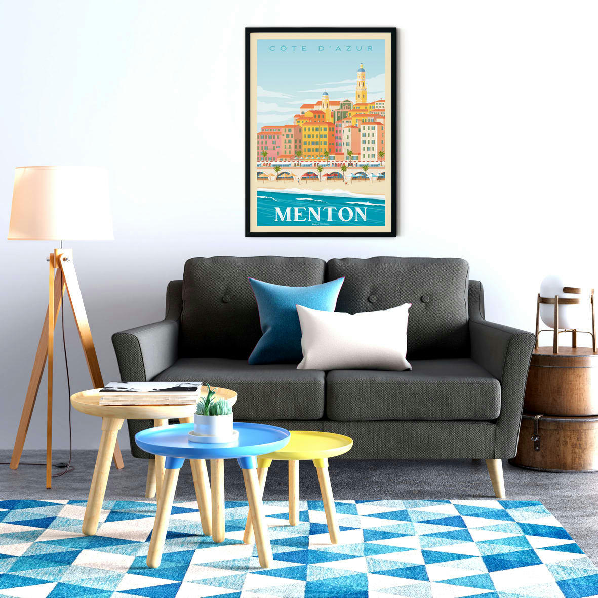- Affiche Menton  50x70 cm
