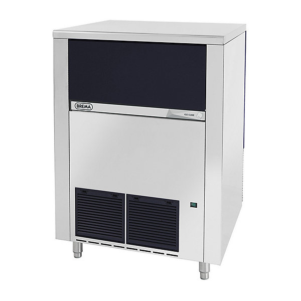 Machine à Glaçons Pleins 134 kg/24h Réserve-Bac 65kg Condenseur Air et Pompe de Vidange - BREMA