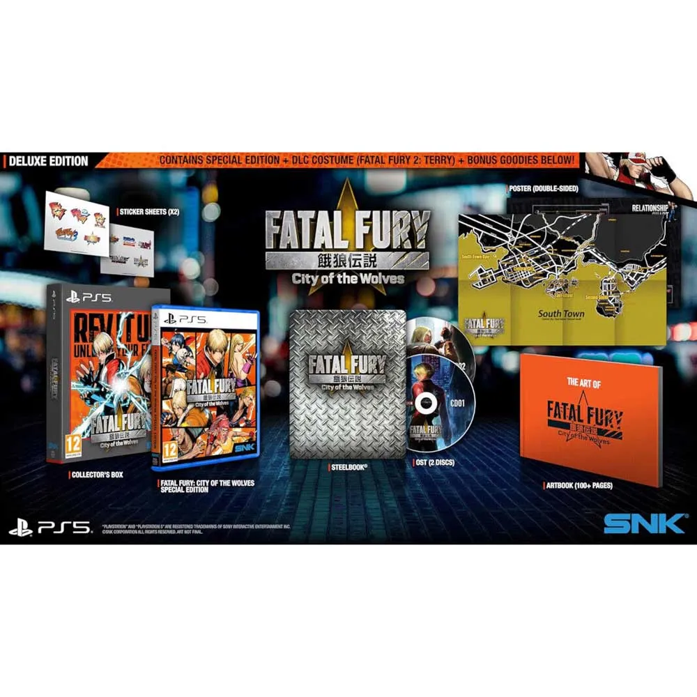 Playstation PS5 Fatal Fury City of the Wolves Deluxe Edition