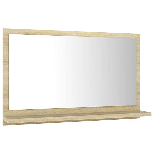 Miroir de salle de bain 60x10,5x37 beige Helloshop26