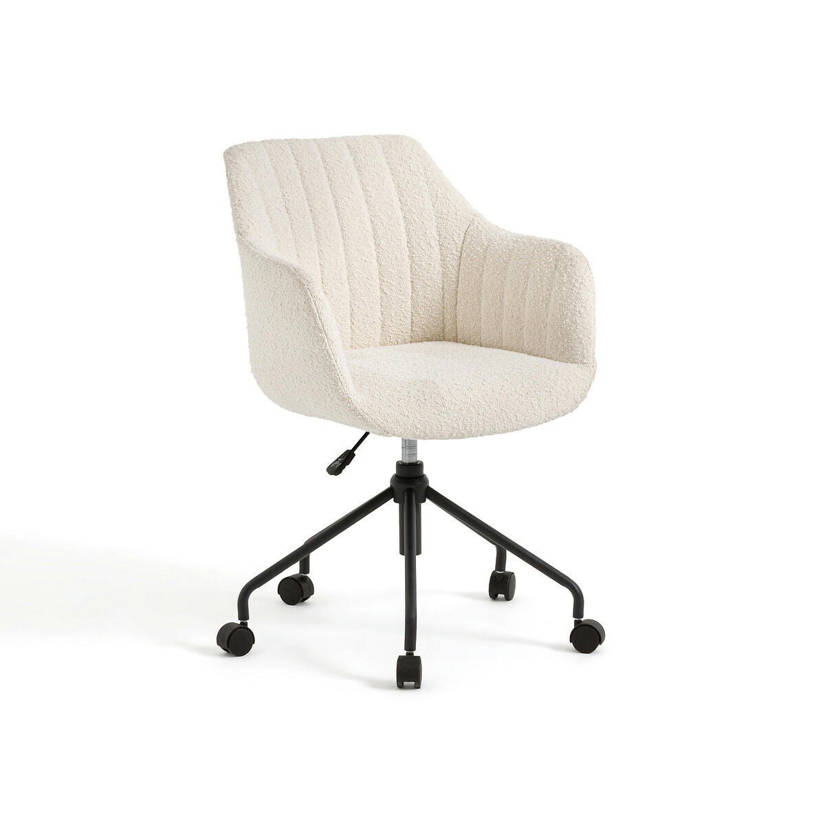 Fauteuil de bureau tissu bouclette, Matie