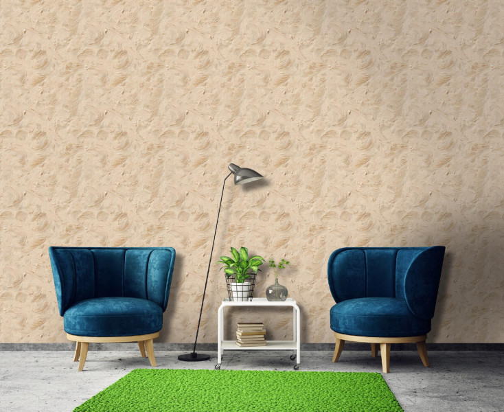 Tapeta Beton Beżowy Na Flizelinie Do Sypialni Salonu 50x1000