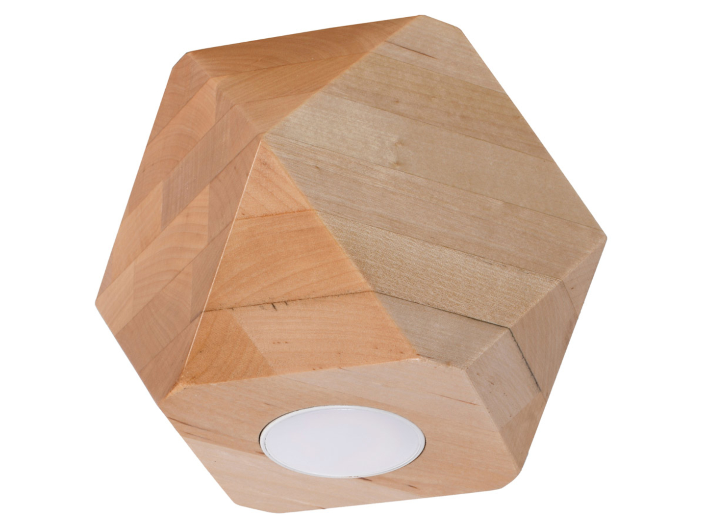 Lampa natynkowa Woody 1 drewniana brązowa