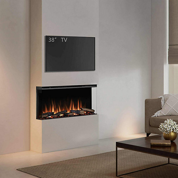 Cheminée électrique BALDERIA Athena smart 36 - Cheminée encastrable - Noir