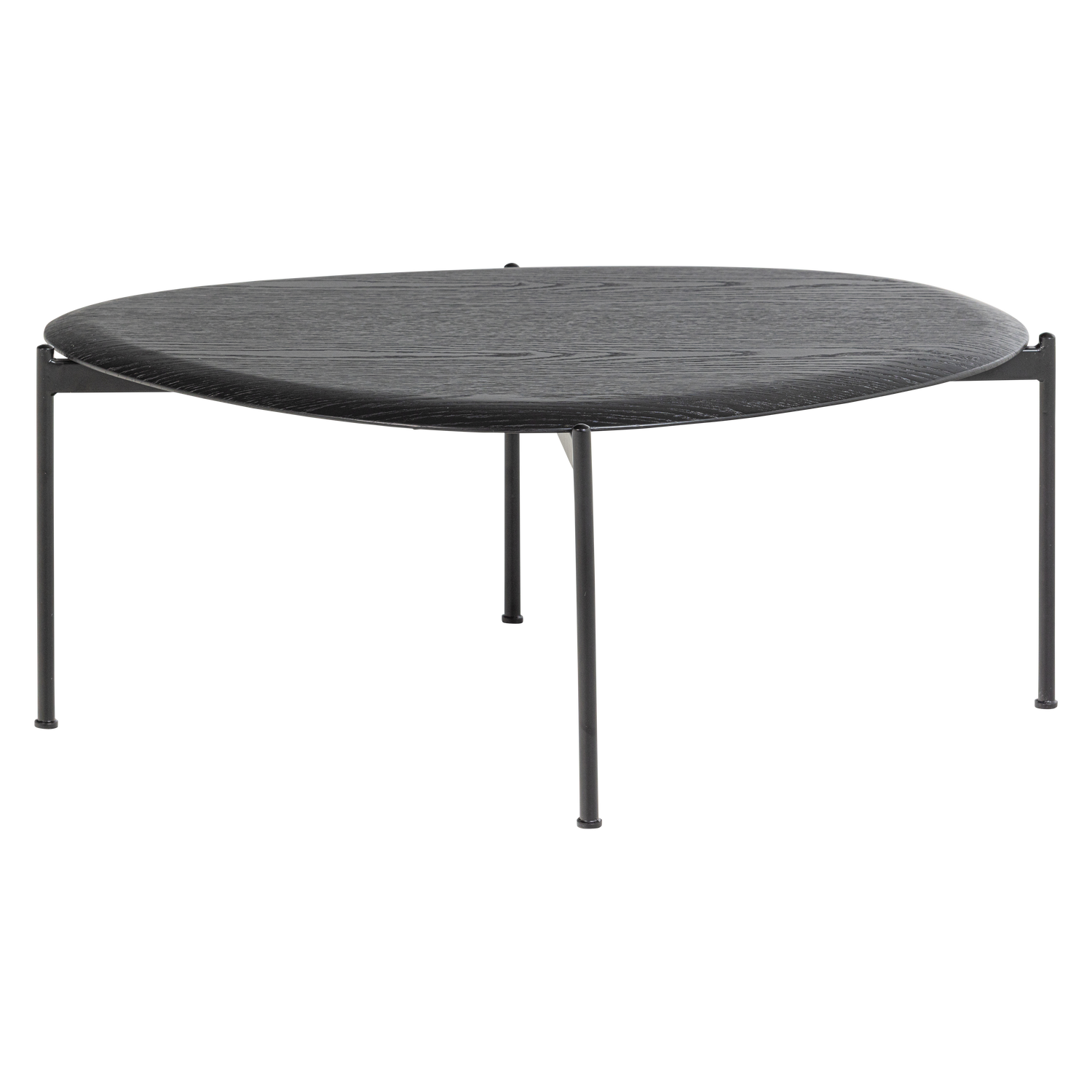 WOOOD salontafel Kota - MDF/Fineer - Zwart - 36x92x68