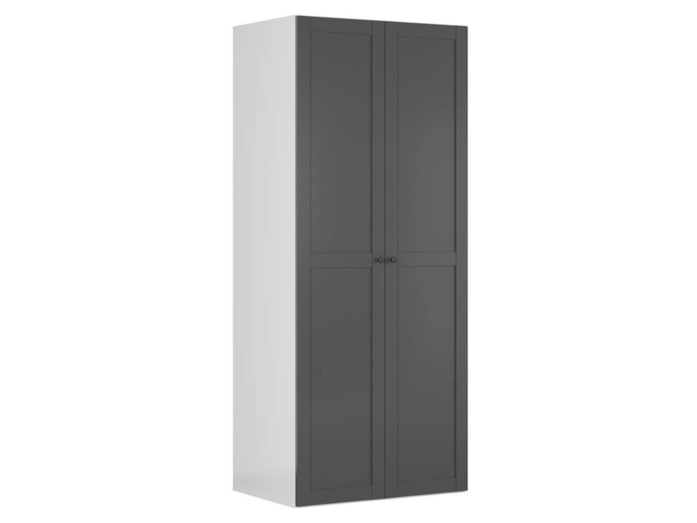 Szafa dwudrzwiowa Flex 100 cm biały/grafit