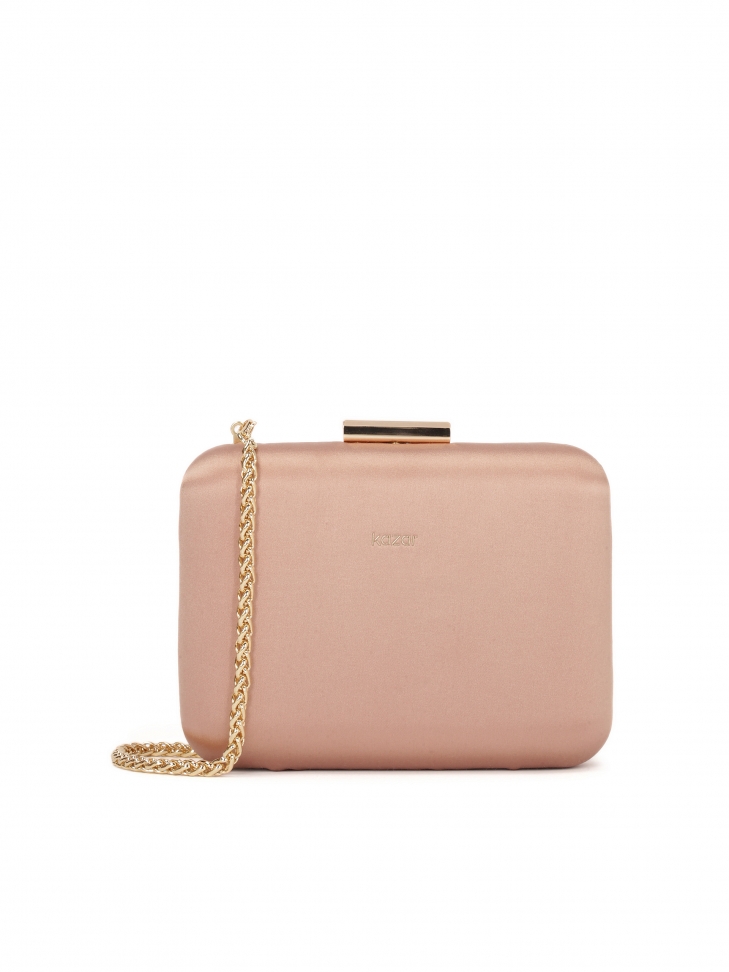 Visitor hand clutch bag with detachable chain