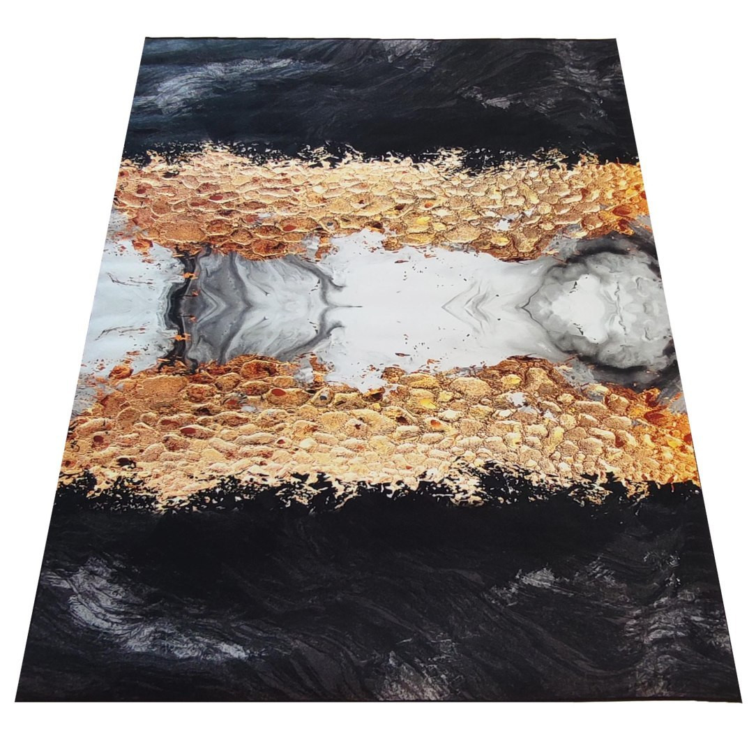 Dywan BLACK and GOLD N 13 60 x 100 cm czarny