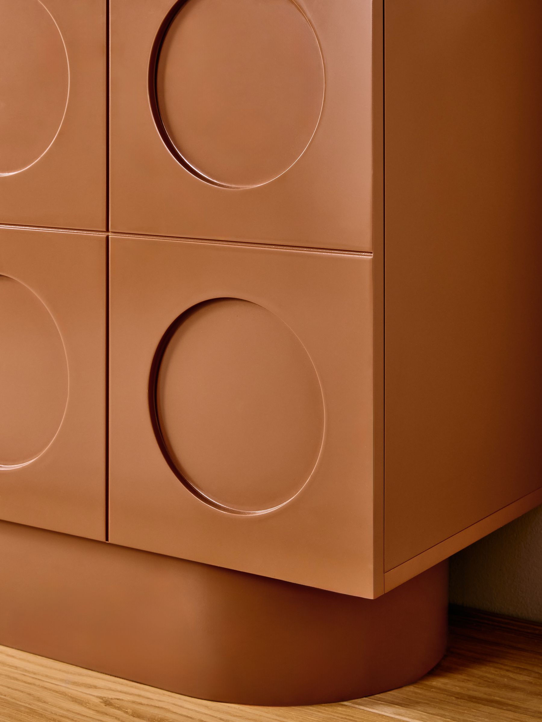 Henri Low Small Sideboard in Orange