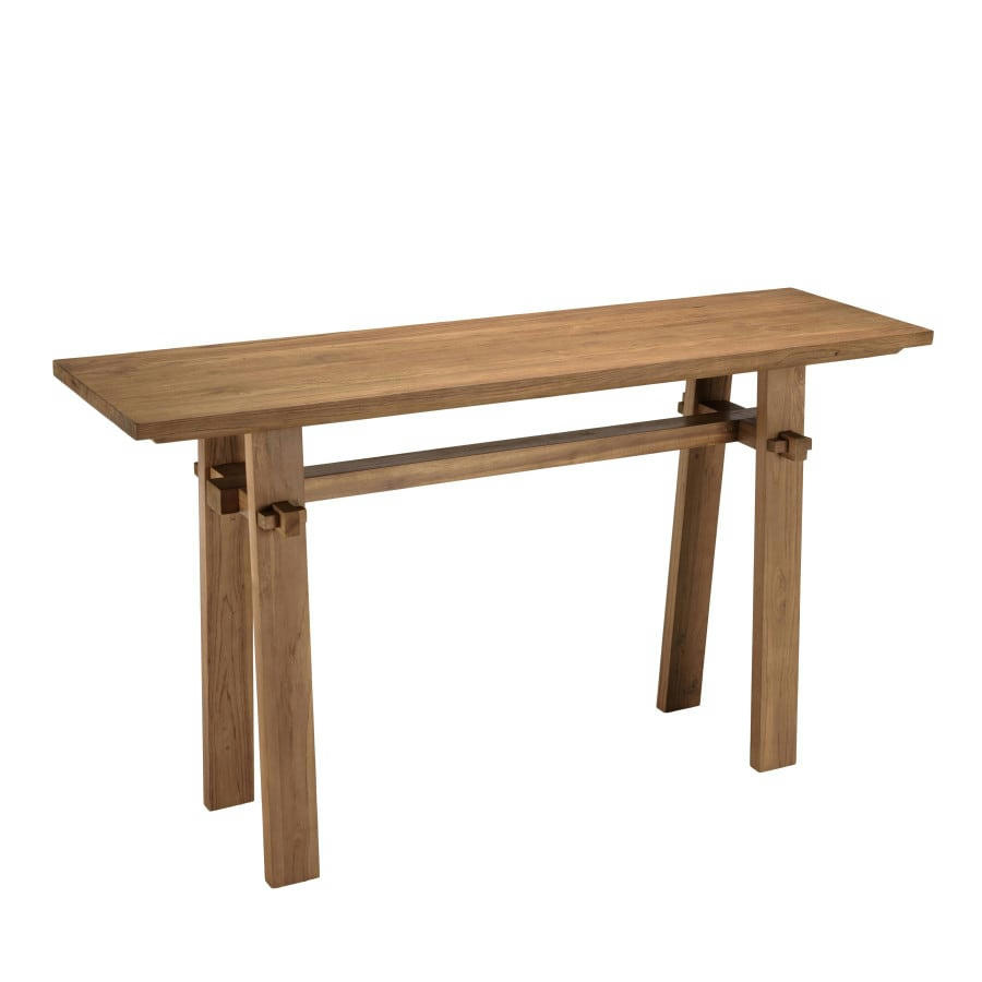 ALIDA - Console en bois de teck recyclé L140