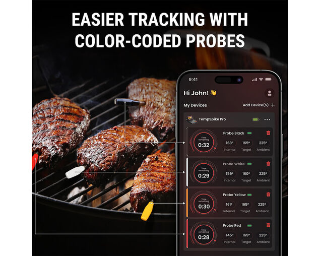ThermoPro 4 Probe Tempspike Pro TP980W Wireless Meat Thermometer