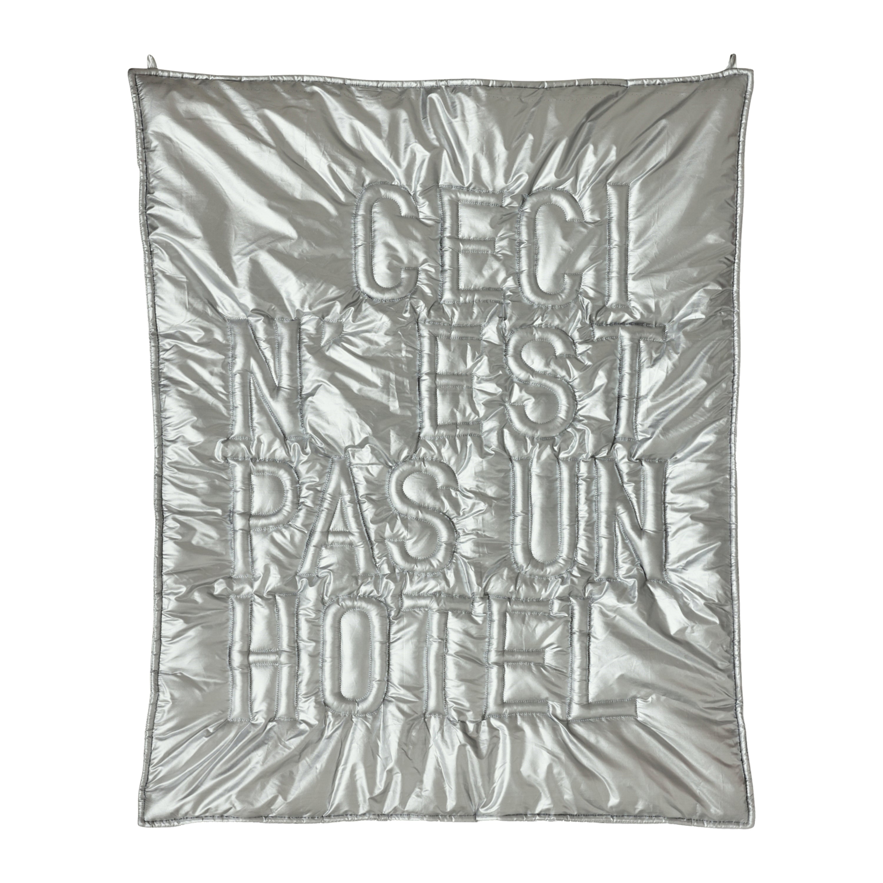 HKliving Wandkleed 'Ceci n'est pas un hôtel - Zilver