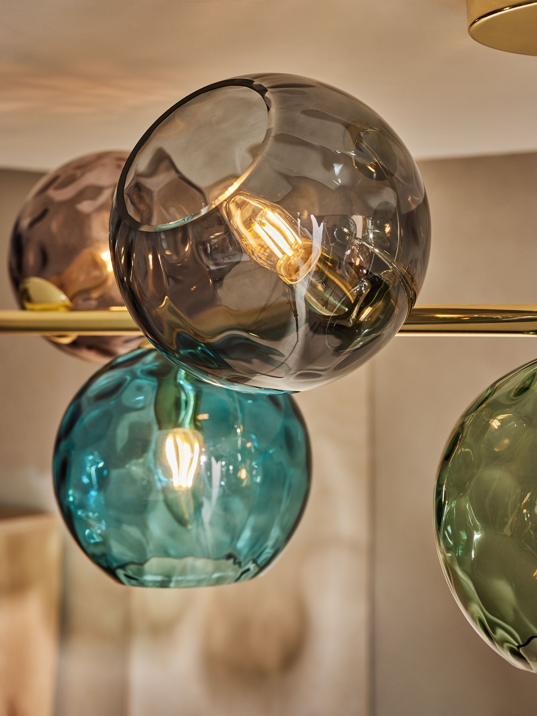 Ilaria 5 Light Large Flush Ceiling in Brass