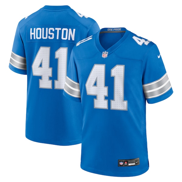 James Houston Detroit Lions Nike Team Game Jersey -  Blue