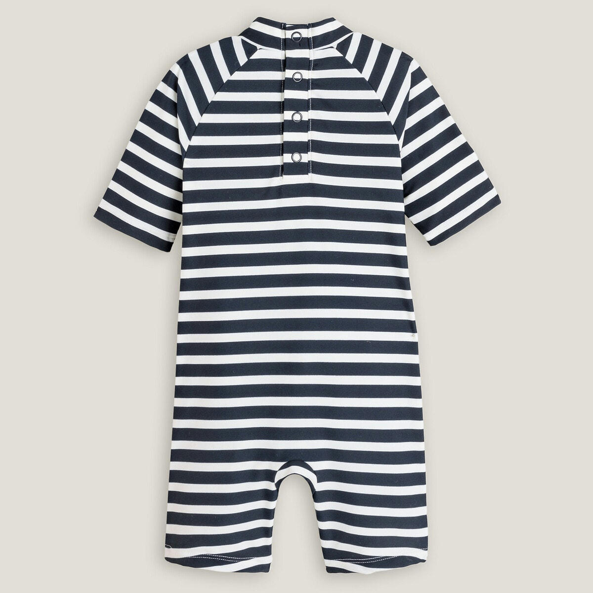 Maillot de bain combishort à rayures protection UV