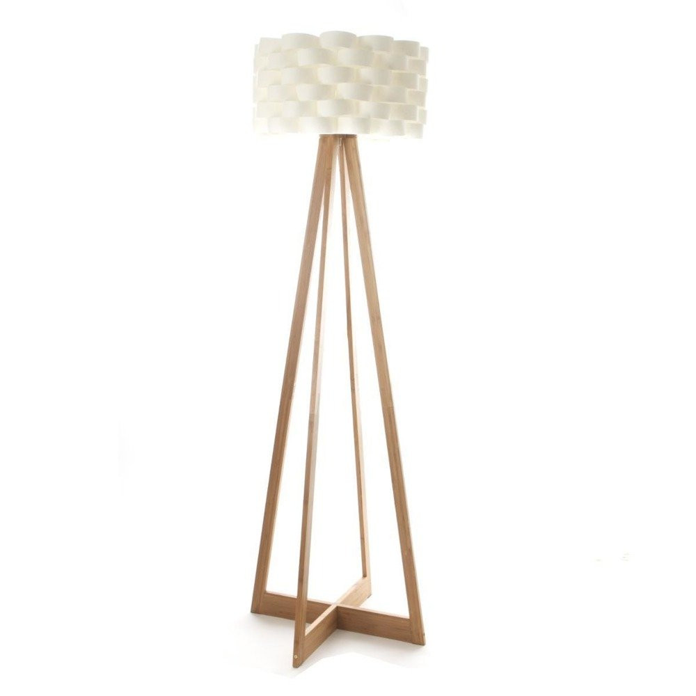 Lampa podłogowa bambusowa, wys. 150 cm