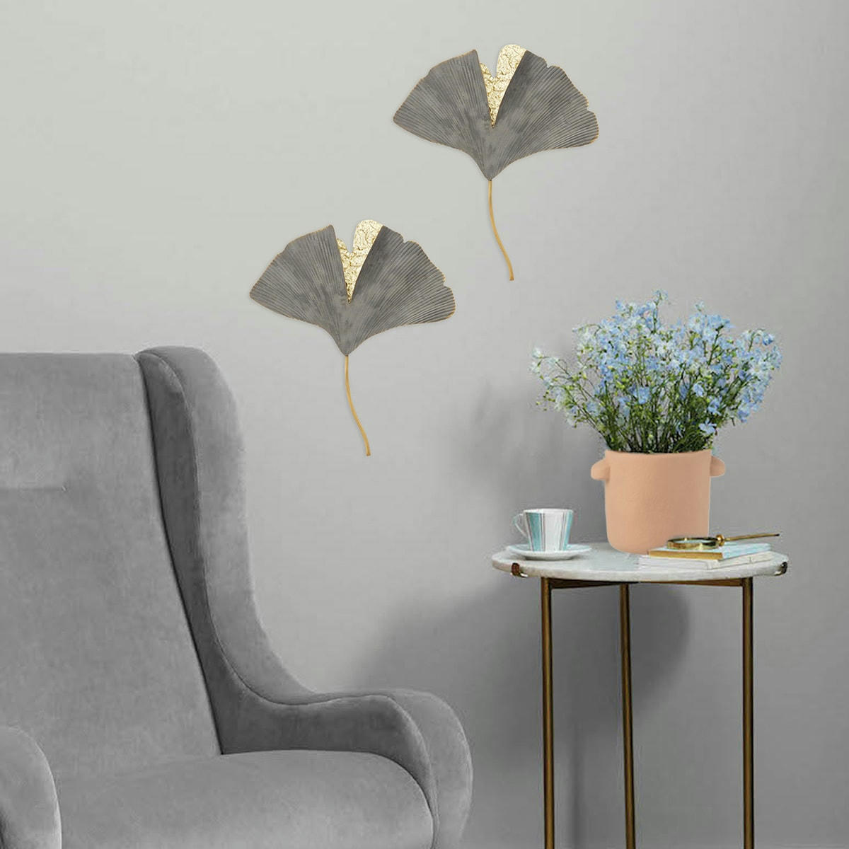 - Cache pot en ciment Beige